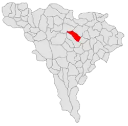 Location in Alba County