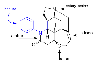 Strychnine, functional groups