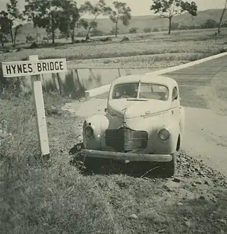 Hynes Bridge over the Dumaresq River, circa 1950