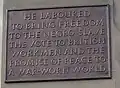 The plaque inscription