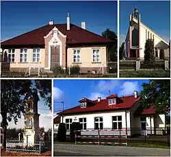 Styków: People's&nbsp;House, Church of St. Michael, Wayside shrine, Primary School