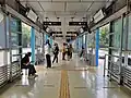 View of the platform area