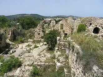 Remains of the Suba village square and surrounding buildings, formerly the Belmont Castle courtyard