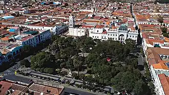 The historic city center of Sucre, Bolivia's constitutional capital
