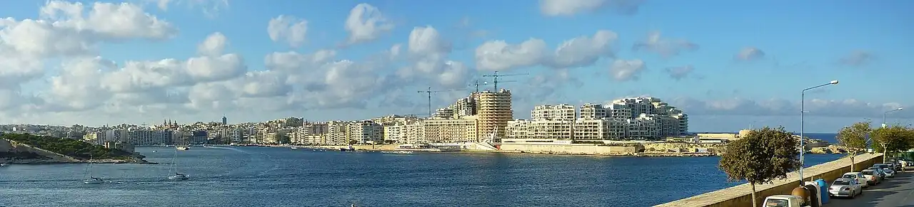 A skyline of Sliema