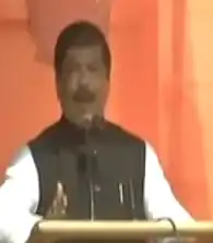 Sudip Roy Barman speaking at a BJP rally