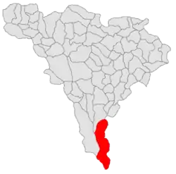 Location in Alba County