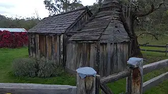 This entirely wooden schoolhouse was built in 1865.