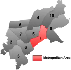 Beilin District (red) in Suihua City