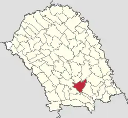 Location in Botoșani County