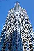View from the corner of Baker Street and Peachtree Center Avenue