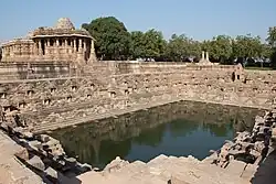 Sun temple, Surya kund with adjoining other temples and loose sculptures