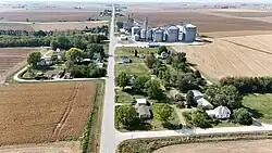 Sunbury, looking west along 290th street