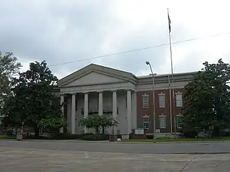 The Sunflower County Courthouse in Indianola