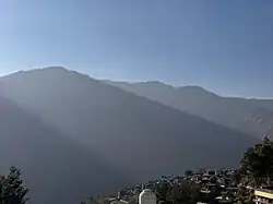 The village of Nirmand during sunrise