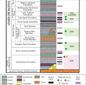 Image 7Sunniland stratigraphic column (from Environment of Florida)
