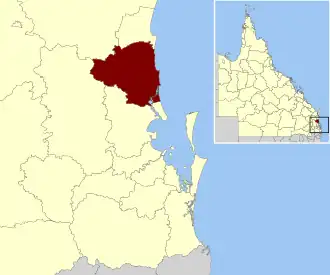 Location within South East Queensland