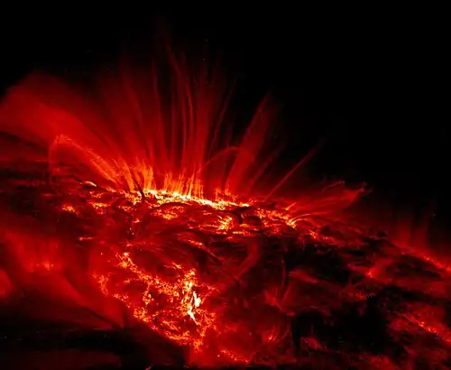 Image of a sunspot taken by TRACE