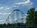 First airtime hill at Six Flags America