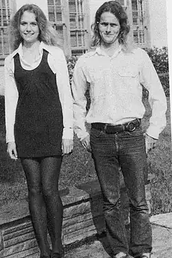 Image 81Los Angeles high school students, 1973. The tousled, blond surfer hair was popular for young men in southern California. (from 1970s in fashion)