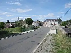 A view across the road bridge over the Sourice