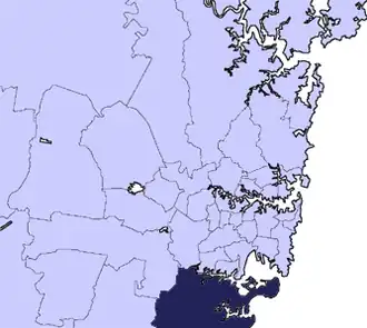 Location in Metropolitan Sydney