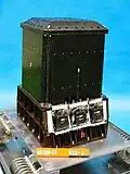 Hard X-ray Detector (HXD). Uses Gadolinium Silicate crystal (GSO), Gd2SiO5(Ce)[6]; uses Bismuth Germanate crystal (BGO), Bi4Ge3O12[6]