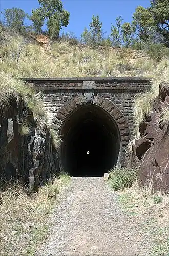 The historic Swan View Tunnel