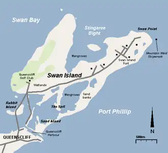 Map of Swan Island