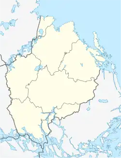 Location map of Uppsala County in Sweden