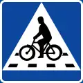 Cyclist crossing