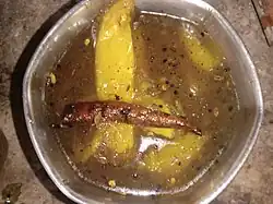 Sweet and spicy mango pickle