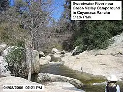 View of the river flowing through nature