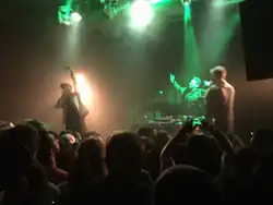 Swet Shop Boys performing live in 2016.
