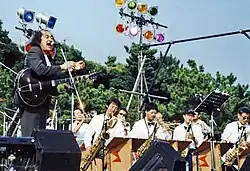 Mitsuyoshi Azuma & The Swinging Boppers at Honmoku Jazz Festival, 2001.