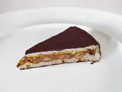 Chocolate-coated cake from Bulle