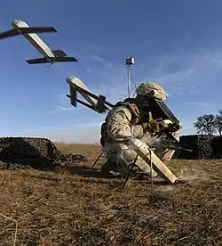 Switchblade 300 launched by a US Marine