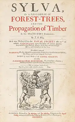 The first book edition of Sylva