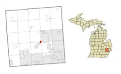 Location within Oakland County