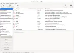 Synaptic, a GUI for many Linux package managers