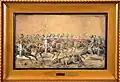 "The Charge" (Szarża). Watercolor on paper, ca.1860