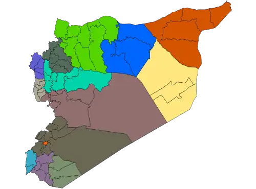 Governorates and districts of Syria