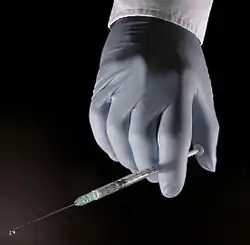 Protective gloves made from nitrile rubber