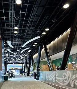 Interior view of large public building