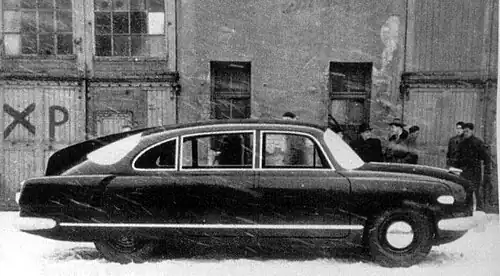 1955 Tatra 603, the last prototype in Kopřivnice, Moravia