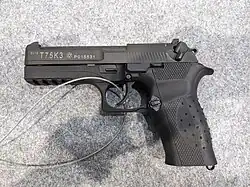 The left side of a T75K3 pistol.