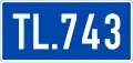 Provincial road route shield