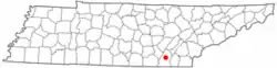 Location of Middle Valley, Tennessee