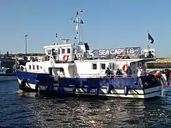 TS John Jerwood in Alderney on 15 August 2016.