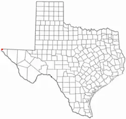 Location of Westway, Texas